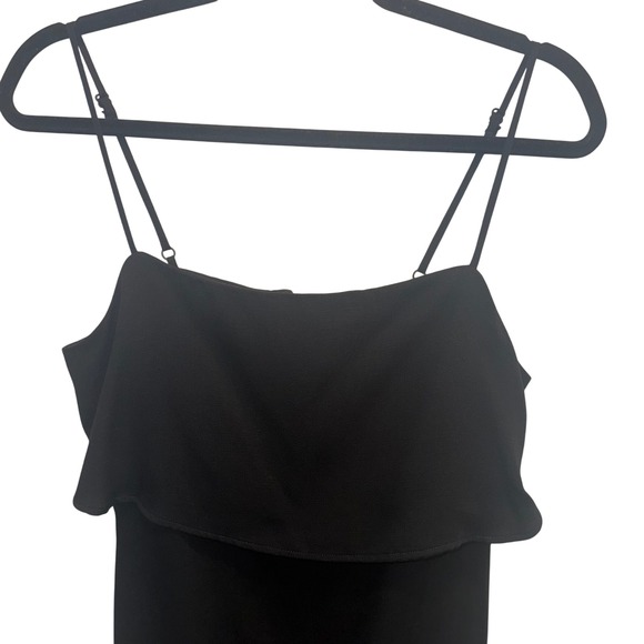 Anthropologie NWT Black Layered Top Midi Dress, Size 6 - Picture 11 of 16